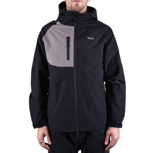 HUF Standard 2 Shell Jacket - Black Size Large Skateboard Snowboard Streetwear